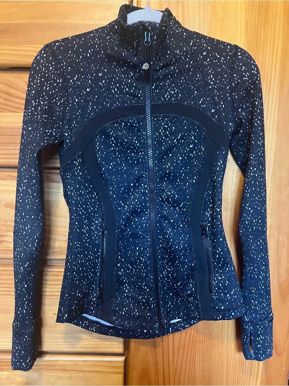 lululemon athletica Black Speckle Full-Zip Jacket